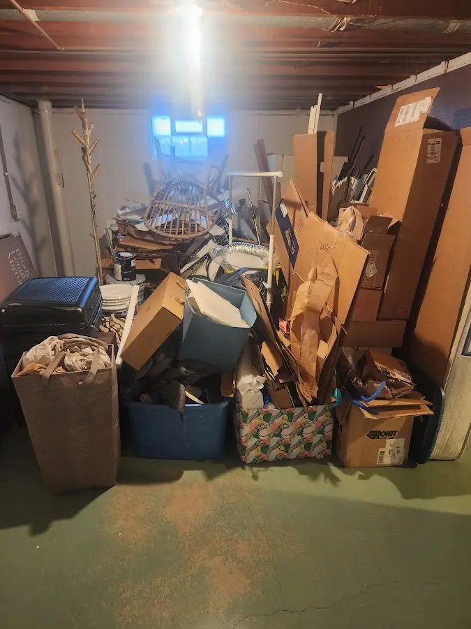 Roll-off dumpster container at job site for 20 Yard Dumpster Rental in Jacksboro